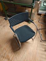 4 Zwarte Stoelen - Kantoor/Eetkamer - Gratis!, Huis en Inrichting, Stoelen, Ophalen, Gebruikt, Zwart, Metaal