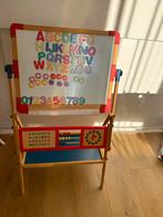 Dubbelzijdig houten schoolbord, Ophalen, Gebruikt, Krijtbord