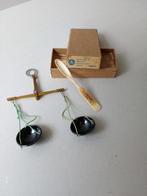 Oude apothekers opium/handweegschaaltje.Bakeliet/messing., Antiek en Kunst, Ophalen of Verzenden