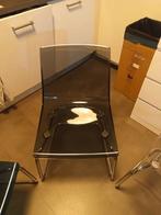 Set of 2 IKEA Tobias chairs (grey + dark navy), Huis en Inrichting, Stoelen, Ophalen, Gebruikt, Twee, Overige kleuren