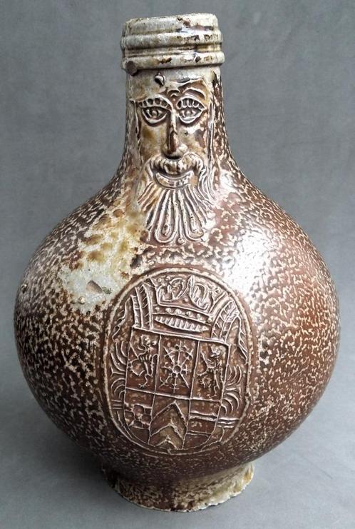 Om 1600 Frechen Kruik Baardmankruik Bierkruik Steengoed, Antiek en Kunst, Antiek | Keramiek en Aardewerk, Ophalen of Verzenden