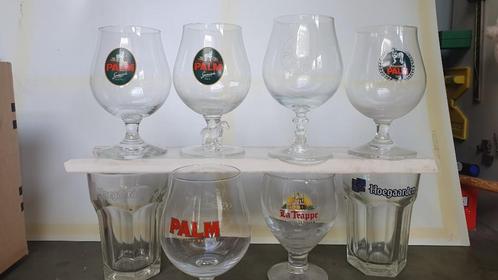 Bierglazen  Palm, Hoegaarden, La trappe 38 stuks, Verzamelen, Biermerken, Zo goed als nieuw, Glas of Glazen, Palm, Ophalen