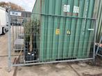 Bouwhekken met betonvoeten en bevestigingen, Ophalen of Verzenden, Gebruikt, IJzer