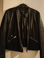 Kort zwart imitatie leren jasje, Kleding | Dames, Vero Moda, Zwart, Maat 46/48 (XL) of groter, Ophalen of Verzenden