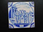 Oude bijbel tegel "de verloren zoon", Antiek en Kunst, Ophalen of Verzenden