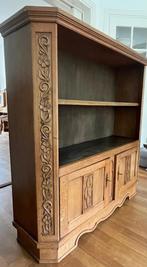 Vintage boekenkast met stijlelementen, Ophalen, Met deur(en), 100 tot 150 cm, 100 tot 150 cm