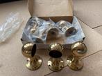 7x Leuning dragers-rond- topkwaliteit Bonomi massief messing, Huis en Inrichting, Woonaccessoires | Overige, Ophalen of Verzenden