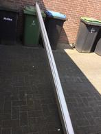 Screen witte geleiders crème doek, 150 tot 300 cm, Ophalen, Gebruikt