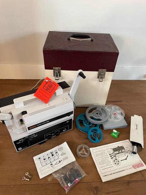 Eumig Mark S 802 met koffer en geïntegreerde box, Verzamelen, Fotografica en Filmapparatuur, Projector, 1960 tot 1980, Ophalen of Verzenden