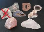 Lot van 5 geodes en 2 mineralen, Ophalen of Verzenden, Mineraal