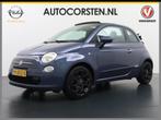 Fiat 500 T 86PK Cabrio Airco Navi via Android Auto Pdc Lmv E, Auto's, Euro 5, 86 pk, Gebruikt, Zwart