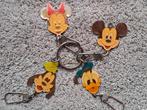 4 sleutelhangers Minnie Mickey Goofy en Donald Duck, Verzamelen, Ophalen of Verzenden, Mickey Mouse, Zo goed als nieuw, Beeldje of Figuurtje