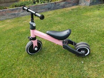 Roze Trike 2-in-1 Loopfiets/Driewieler beschikbaar voor biedingen