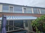 Elektrische zonnescherm 5.5 meter breed, Tuin en Terras, Zonneschermen, Ophalen, Gebruikt, 450 cm of meer, Elektrisch