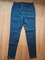 MS Mode tregging jeans blauw met witte streep maat 42, W33 - W36 (confectie 42/44), Blauw, MS Mode, Zo goed als nieuw