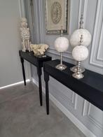 2x Sidetable wandtafel halftafel muurtafel kaptafel consolet, Huis en Inrichting, Tafels | Sidetables, Ophalen, Eikenhout, 50 tot 100 cm