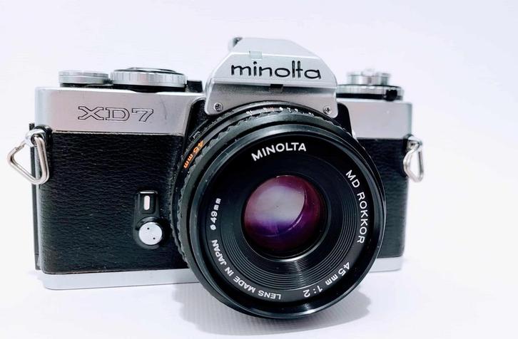 Minolta XD7, Audio, Tv en Foto, Fotocamera's Analoog, Gebruikt, Spiegelreflex, Minolta, Ophalen of Verzenden