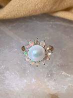 Parel zoetwater edelopaal opaal beschermt intuïtie magie, Nieuw, Ophalen of Verzenden, 17 tot 18, Dame of Heer