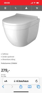 Slim short 45 wc pot, Doe-het-zelf en Verbouw, Sanitair, Ophalen, Zo goed als nieuw, Toilet
