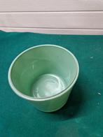 Bloempot glas mintgroen, Ophalen of Verzenden, 'T Olde Gre-j, Info@toldegrej.nl, Endepoelstraat 20f Didam