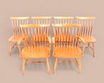 Set van 6 vintage jaren 60 Akerblom Sweden stoelen, Ophalen, Gebruikt, Hout, Vijf, Zes of meer stoelen