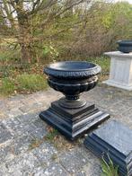 Laaste zwarte betonnen bloempot op staander 60x60x60 cm, Ophalen, 40 cm of meer, Rond, Tuin