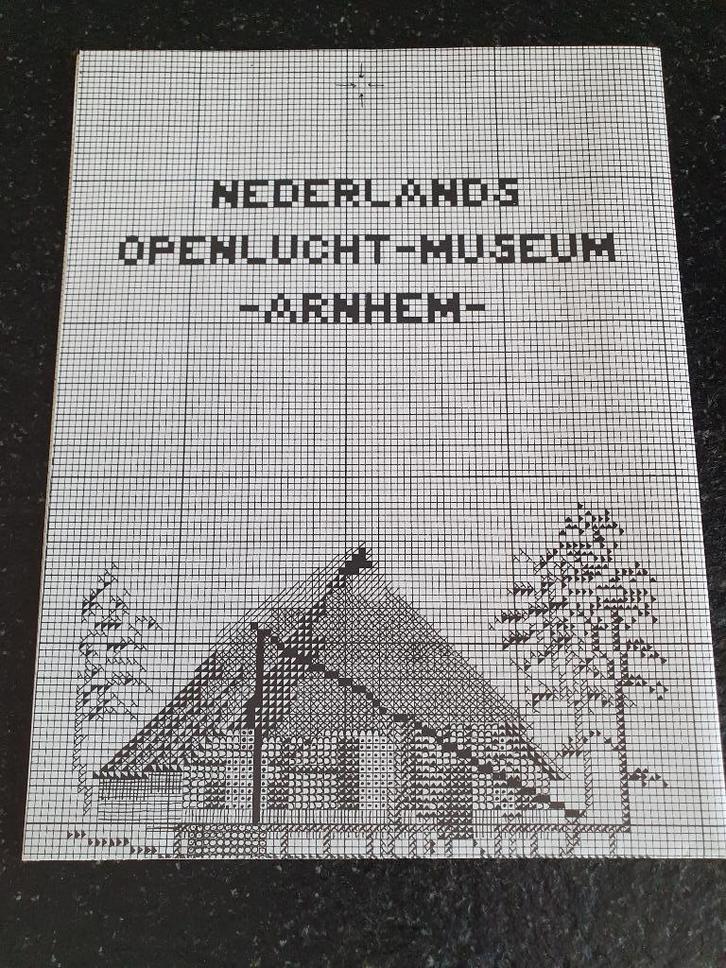 Borduurpatroon Openluchtmuseum Arnhem, Hobby en Vrije tijd, Borduren en Borduurmachines, Zo goed als nieuw, Patroon, Handborduren