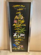 Dulu - Gouache op Zwart Papier, Belgisch Congo Jaren '50, Antiek en Kunst, Kunst | Schilderijen | Klassiek, Ophalen of Verzenden