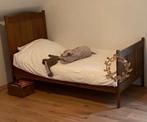 Vintage antiek eenpersoons bed met lattenbodem, Antiek en Kunst, Antiek | Meubels | Bedden, Ophalen