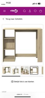 Nog in verpakking: vidaXL Bartafel eikenkleur, Ophalen of Verzenden, Zo goed als nieuw, Minder dan 150 cm, Minder dan 100 cm