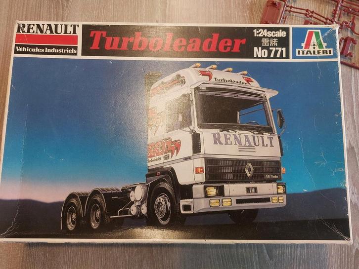 Italeri renault turboleader, Hobby en Vrije tijd, Modelbouw | Auto's en Voertuigen, Zo goed als nieuw, Auto, Groter dan 1:32, Italeri