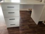 Bureau (buro) met lades, wit, Huis en Inrichting, Bureaus, Ophalen, Gebruikt, Bureau