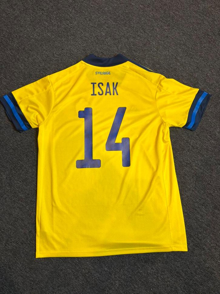Zweden Thuis 2020/2021 Isak, Sport en Fitness, Voetbal, Zo goed als nieuw, Shirt, Maat L, Ophalen of Verzenden