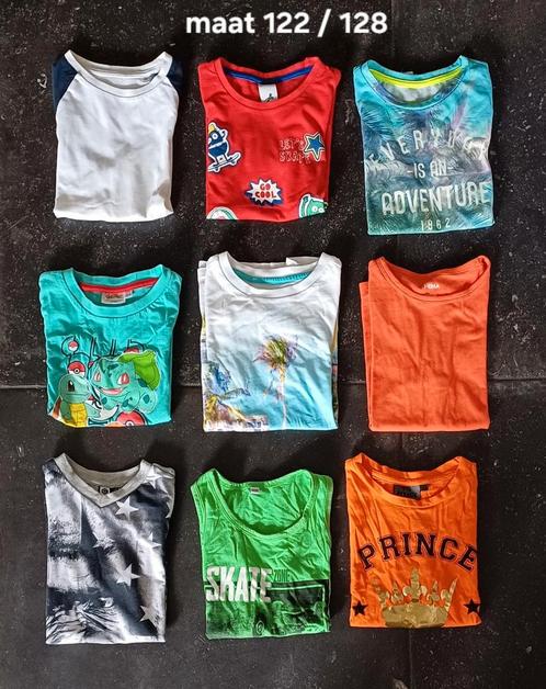 Set: T-shirtjes - maat 122 / 128, Kinderen en Baby's, Kinderkleding | Maat 122, Zo goed als nieuw, Jongen, Shirt of Longsleeve