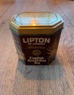 Te koop: Lipton Theeblik – London English Breakfast Tea, Ophalen of Verzenden, Gebruikt, Thee, Overige merken