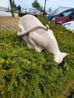 Groot Beeld van een Witte Kat Poes Nieuw, Verzamelen, Ophalen of Verzenden, Nieuw, Hond of Kat, Beeldje of Figuurtje