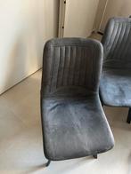 Zes stoelen, Huis en Inrichting, Stoelen, Ophalen, Zo goed als nieuw, Metaal, Grijs