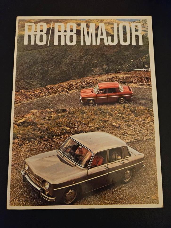 Brochure Renault 8 / 8 Major, Boeken, Auto's | Folders en Tijdschriften, Zo goed als nieuw, Renault, Ophalen of Verzenden