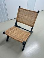Mooie rieten stoel, Huis en Inrichting, Stoelen, Ophalen, Gebruikt, Bruin, Eén