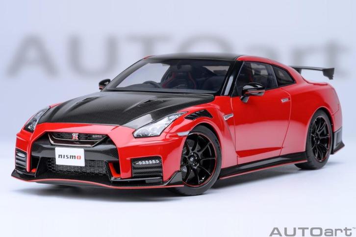 1:18 Nissan GT-R R35 Nismo Vibrant Red Autoart 77503 / JJTOP, Hobby en Vrije tijd, Modelauto's | 1:18, Nieuw, Auto, Autoart, Ophalen of Verzenden