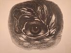 Lithografie 'Oog' - Hans van Dokkum, Antiek en Kunst, Ophalen of Verzenden