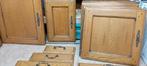 Massief eiken keukenkastdeurtjes en ladefrontjes., Ophalen, Gebruikt, 50 tot 100 cm, Minder dan 25 cm