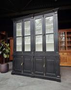 Klassieke franse Vitrinekast | Chique zwarte kast   #2467