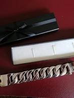 PRACHTIGE MOOIE DAMES ARMBAND MET PRACHTIGE SCHAKELS., Ophalen of Verzenden, Zo goed als nieuw, Zilver, Staal