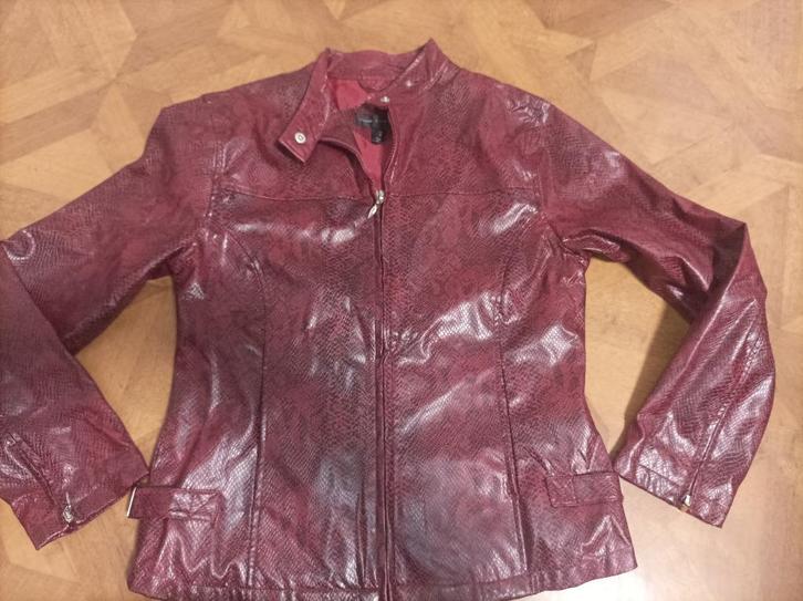 Interval imitatieleer Jas maat 36, Kleding | Dames, Jassen | Zomer, Zo goed als nieuw, Maat 36 (S), Overige kleuren, Ophalen of Verzenden