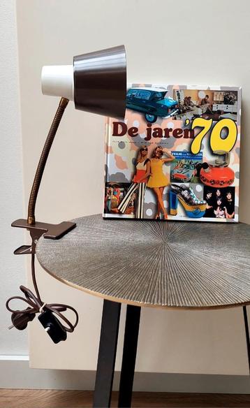 Vintage lamp van Hala Zeist, jaren 70 bruin  beschikbaar voor biedingen