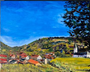 Uitzicht op Missen Wilhams, olieverf 40x50 cm beschikbaar voor biedingen