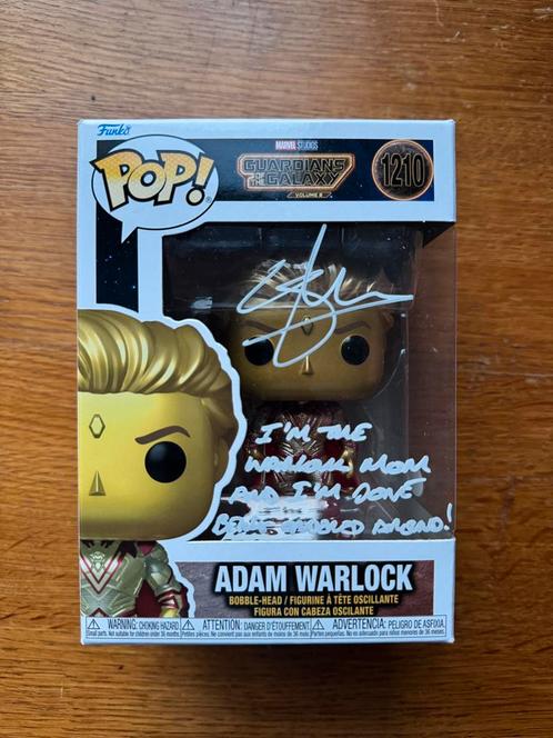 Funko pop Adam Warlock guardians of the galaxy SIGNED, Verzamelen, Poppetjes en Figuurtjes, Zo goed als nieuw, Ophalen of Verzenden