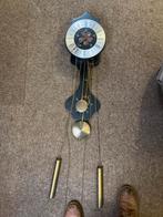 Antieke Wandklok met Bloemenmotief, Antiek en Kunst, Ophalen