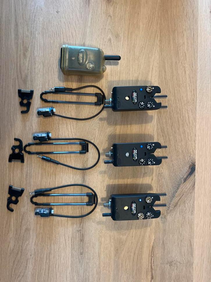 Delkim TXI Plus Set Blauw, Watersport en Boten, Hengelsport | Karpervissen, Gebruikt, Complete set, Ophalen of Verzenden